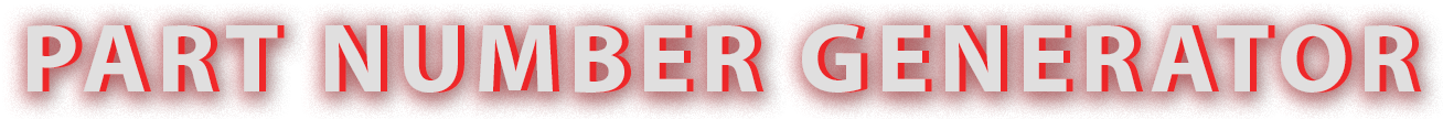 Part Number Generator
